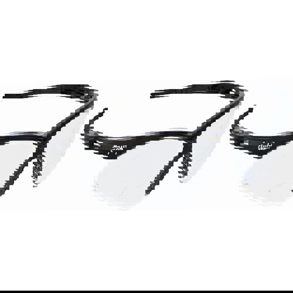 Magnifying Safety Glasses: +1, Clear Lenses, Scratch Resistant, ANSI Z87.1+